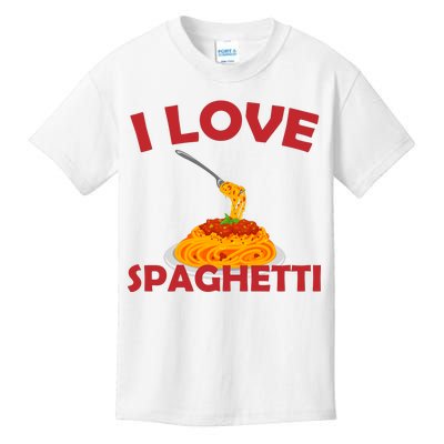 I Love Spaghetti Kids T-Shirt