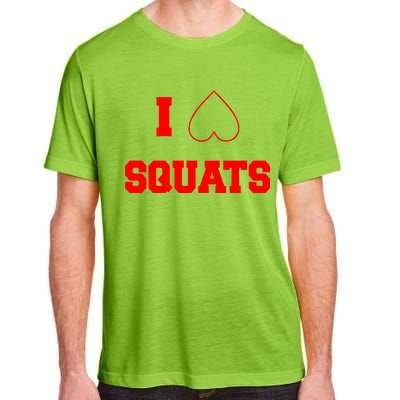 I Love Squats Heart Logo Adult ChromaSoft Performance T-Shirt