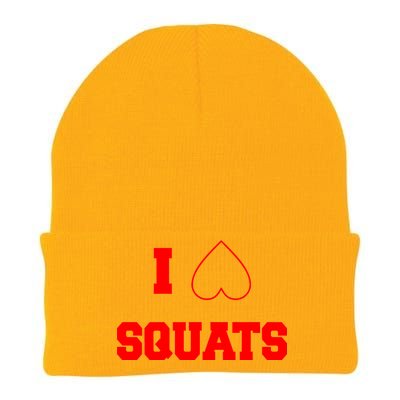 I Love Squats Heart Logo Knit Cap Winter Beanie