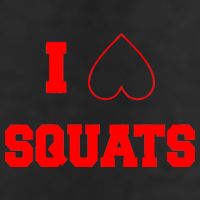 I Love Squats Heart Logo Adult Drive Performance Visor