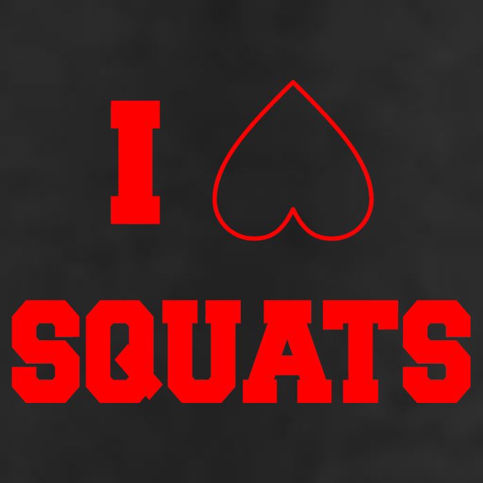 I Love Squats Heart Logo Adult Drive Performance Visor