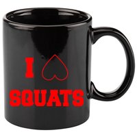 I Love Squats Heart Logo 11oz C Handle Ceramic Mug