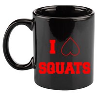 I Love Squats Heart Logo 11oz C Handle Ceramic Mug