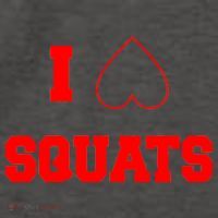 I Love Squats Heart Logo Vector Backpack