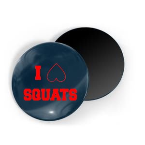 I Love Squats Heart Logo Magnet