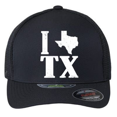 I Love Texas Flexfit Unipanel Trucker Cap