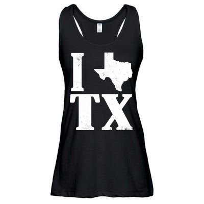 I Love Texas Ladies Essential Flowy Tank