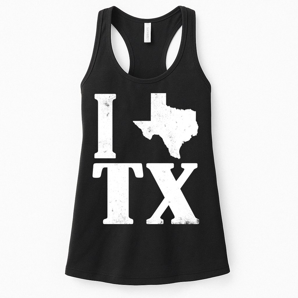 I Love Texas Womens Tank Top