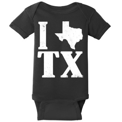 I Love Texas Baby Bodysuit
