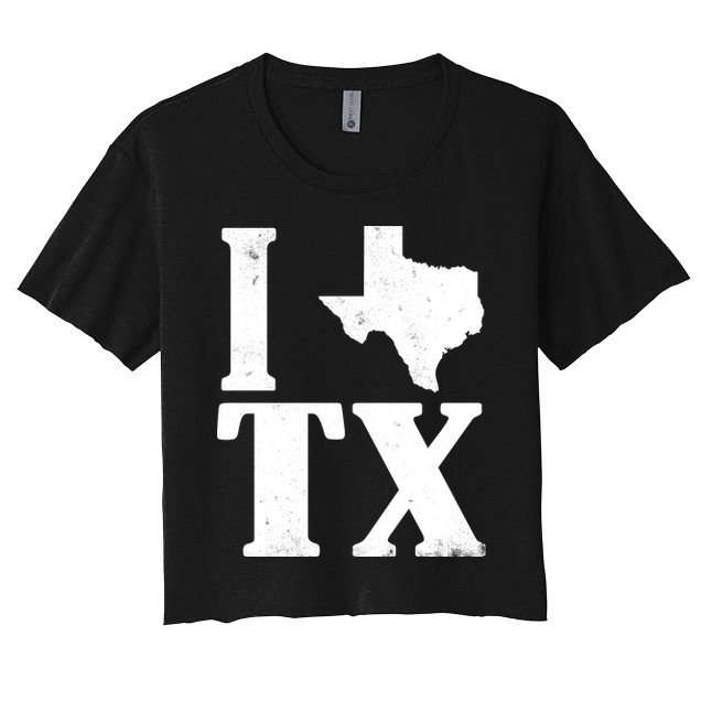 I Love Texas Crop Top