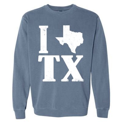 I Love Texas Garment-Dyed Sweatshirt