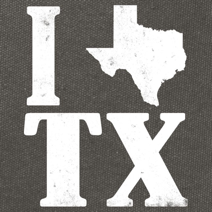 I Love Texas Cotton Canvas Backpack