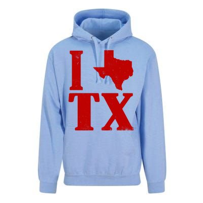 I Love Texas Unisex Surf Hoodie