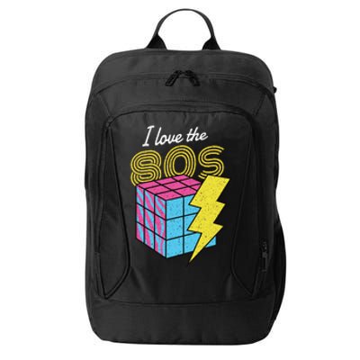 I Love The 80s Lightning Rubik City Backpack