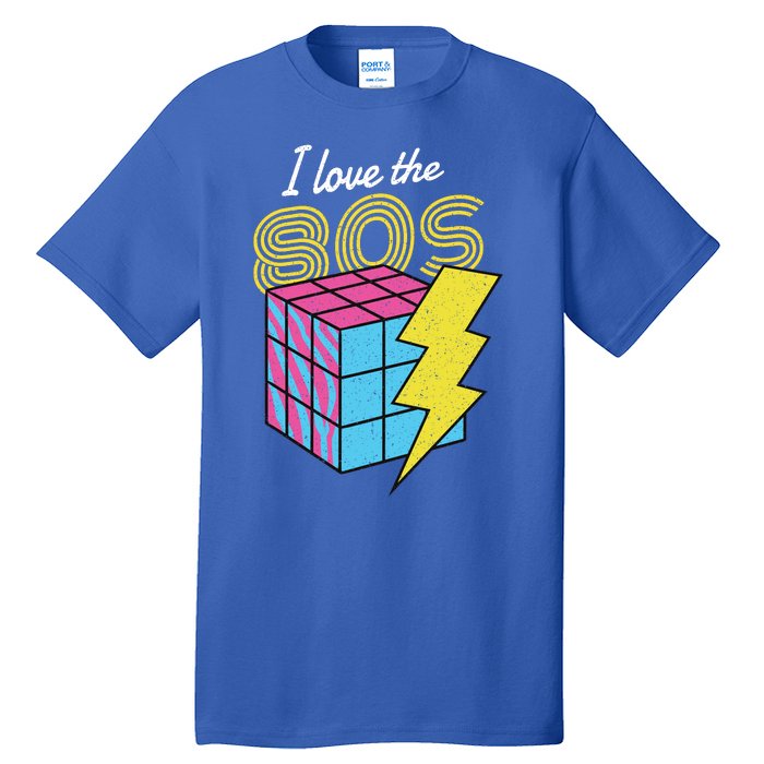 I Love The 80s Lightning Rubik Tall T-Shirt