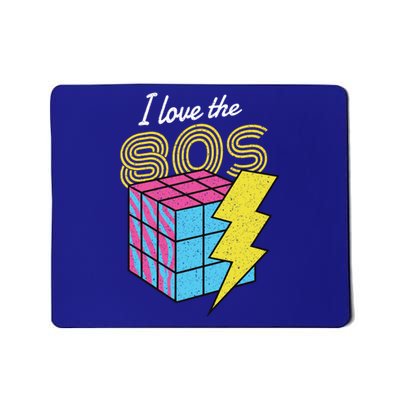 I Love The 80s Lightning Rubik Mousepad