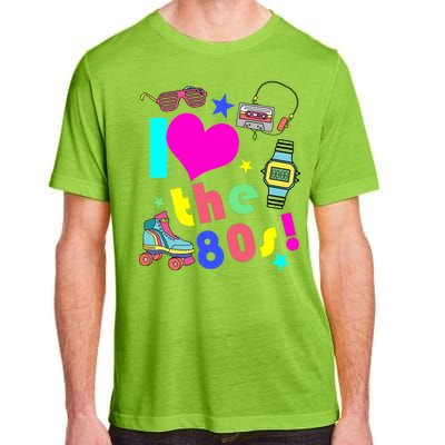 I Love The 80s Retro Party Mash-up Adult ChromaSoft Performance T-Shirt