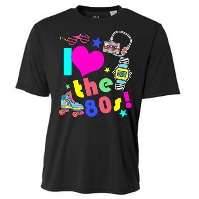 I Love The 80s Retro Party Mash-up Cooling Performance Crew T-Shirt