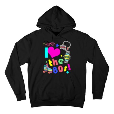 I Love The 80s Retro Party Mash-up Hoodie