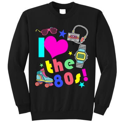 I Love The 80s Retro Party Mash-up Sweatshirt