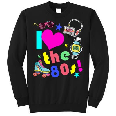 I Love The 80s Retro Party Mash-up Sweatshirt