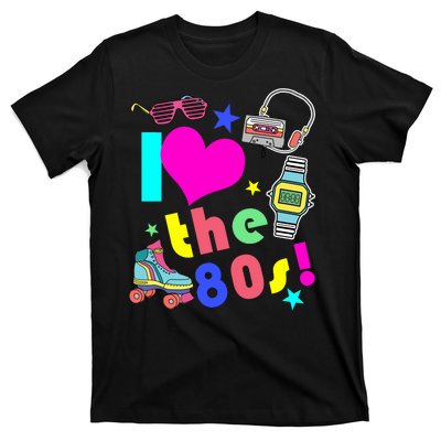 I Love The 80s Retro Party Mash-up T-Shirt