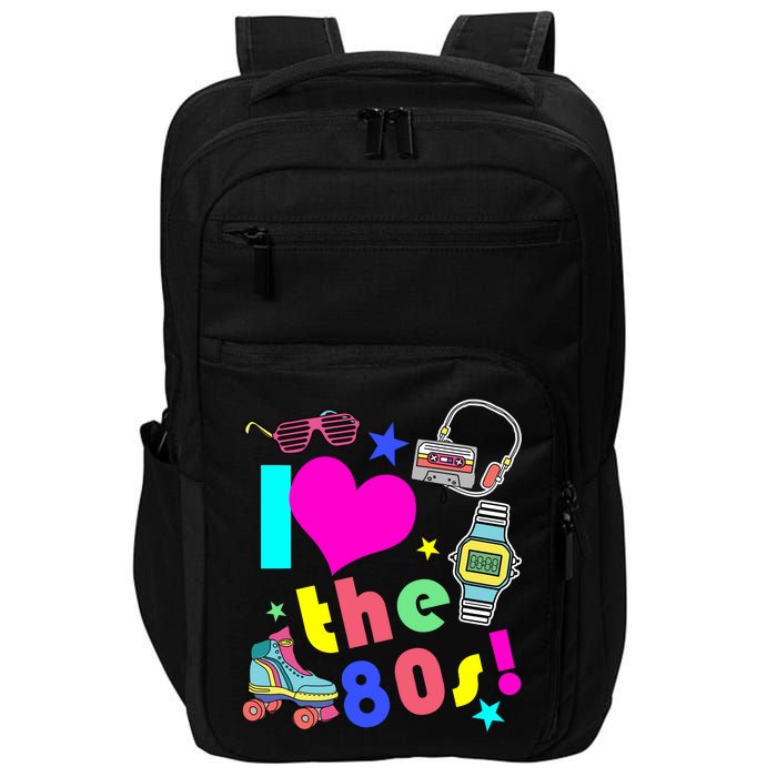 I Love The 80s Retro Party Mash-up Impact Tech Backpack