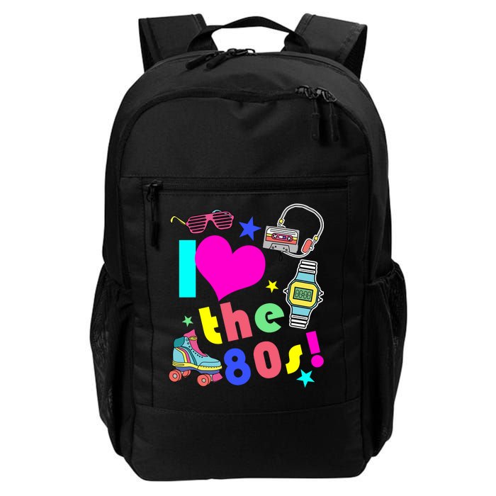 I Love The 80s Retro Party Mash-up Daily Commute Backpack