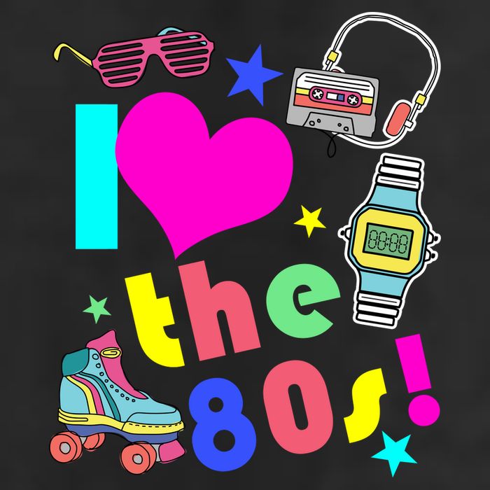 I Love The 80s Retro Party Mash-up Adult Drive Performance Visor