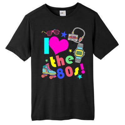 I Love The 80s Retro Party Mash-up Tall Fusion ChromaSoft Performance T-Shirt