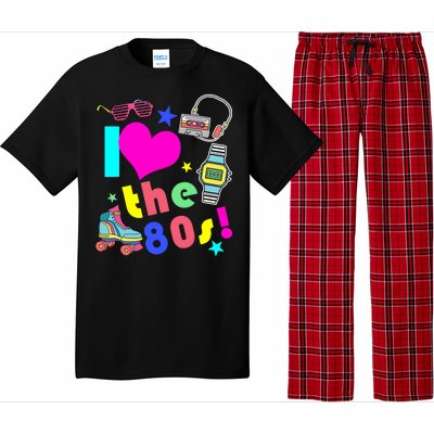 I Love The 80s Retro Party Mash-up Pajama Set