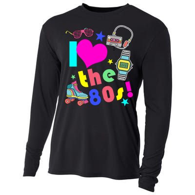 I Love The 80s Retro Party Mash-up Cooling Performance Long Sleeve Crew