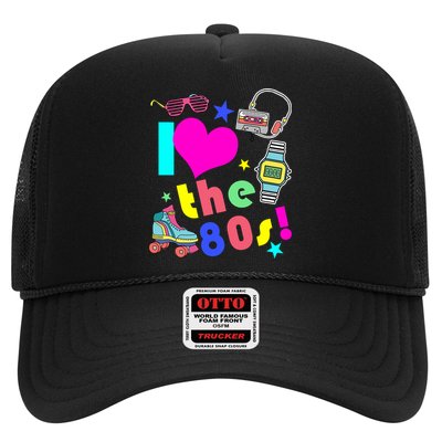 I Love The 80s Retro Party Mash-up Trucker Hat