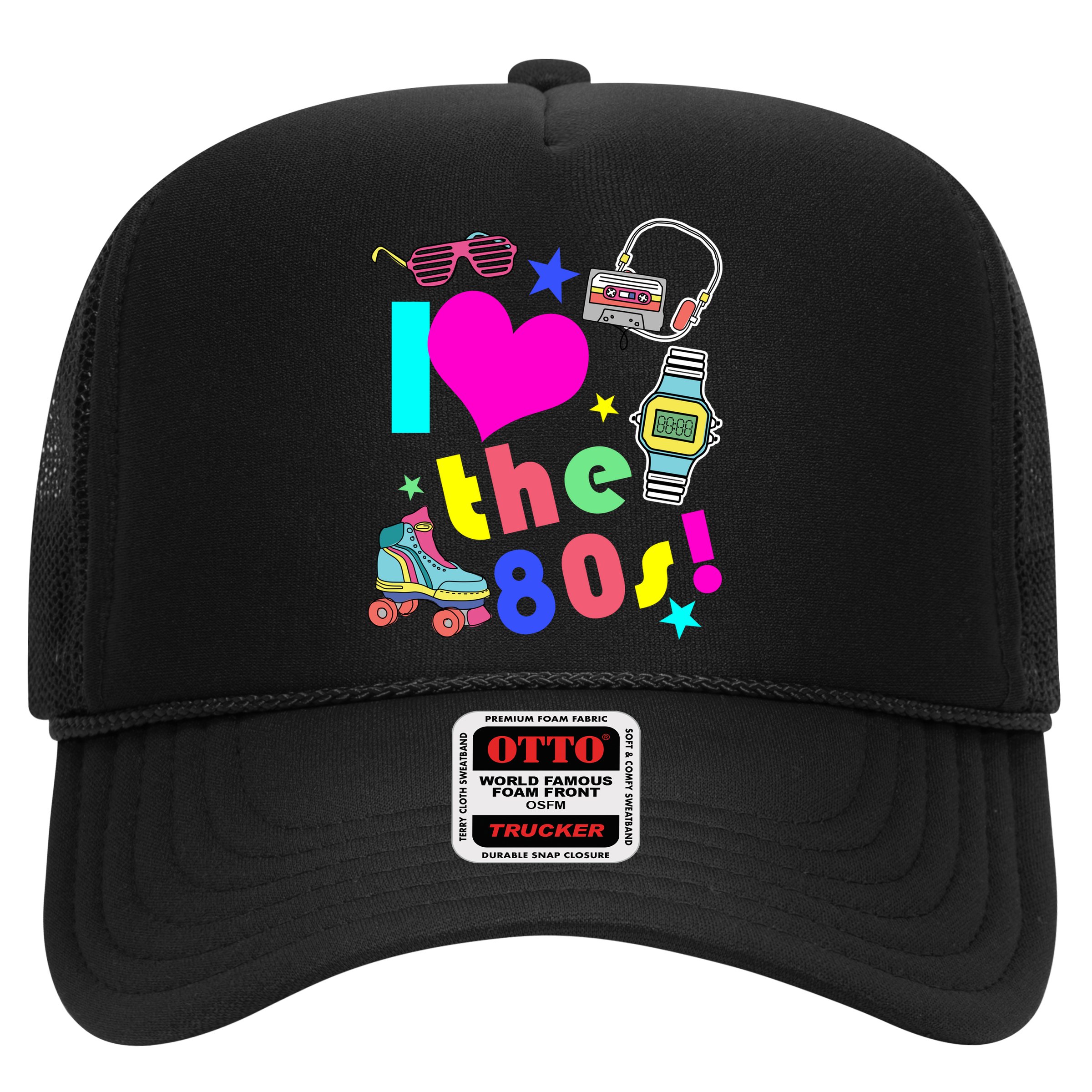 I Love The 80s Retro Party Mash-up Hat