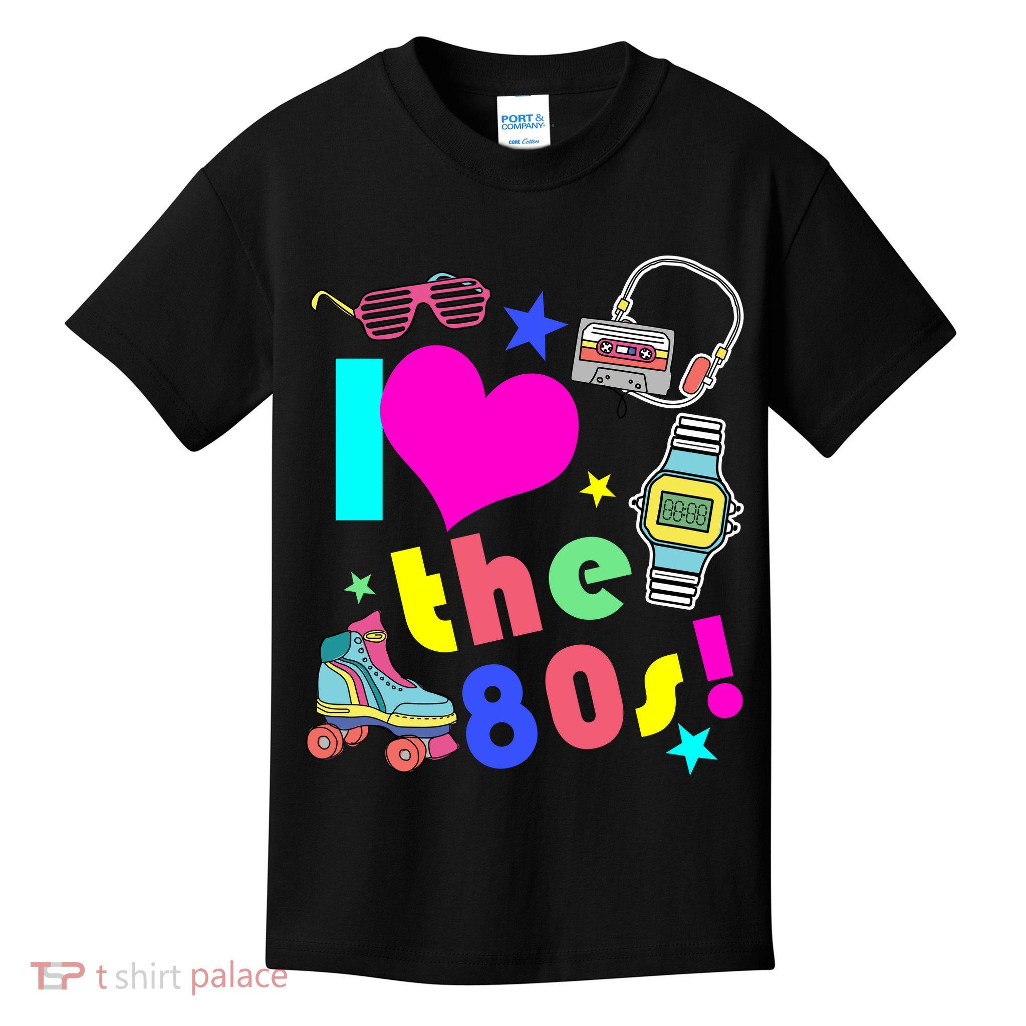 I Love The 80s Retro Party Mash-up Kids T-Shirt