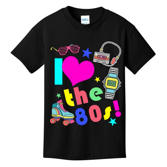 I Love The 80s Retro Party Mash-up Kids T-Shirt