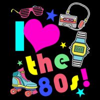 I Love The 80s Retro Party Mash-up Kids T-Shirt