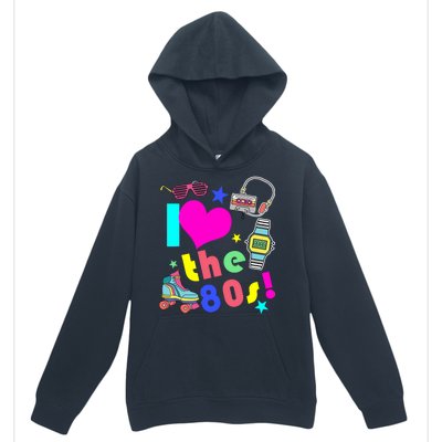 I Love The 80s Retro Party Mash-up Urban Pullover Hoodie