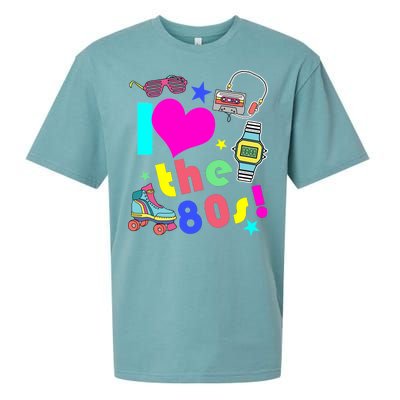 I Love The 80s Retro Party Mash-up Sueded Cloud Jersey T-Shirt