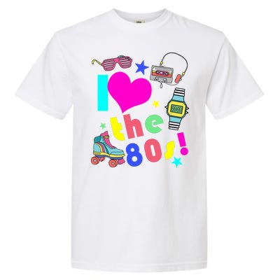 I Love The 80s Retro Party Mash-up Garment-Dyed Heavyweight T-Shirt