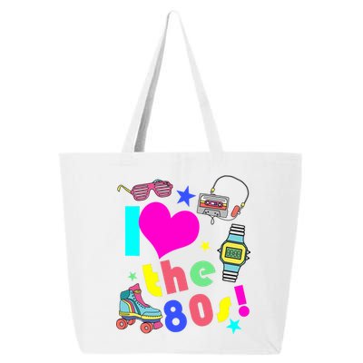 I Love The 80s Retro Party Mash-up 25L Jumbo Tote