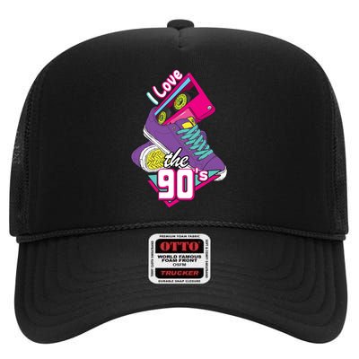 I love the 90s High Crown Mesh Back Trucker Hat