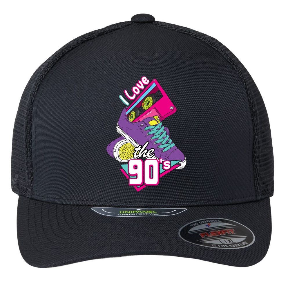 I love the 90s Flexfit Unipanel Trucker Cap