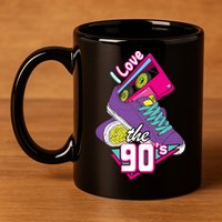 I love the 90s 11oz C Handle Ceramic Mug