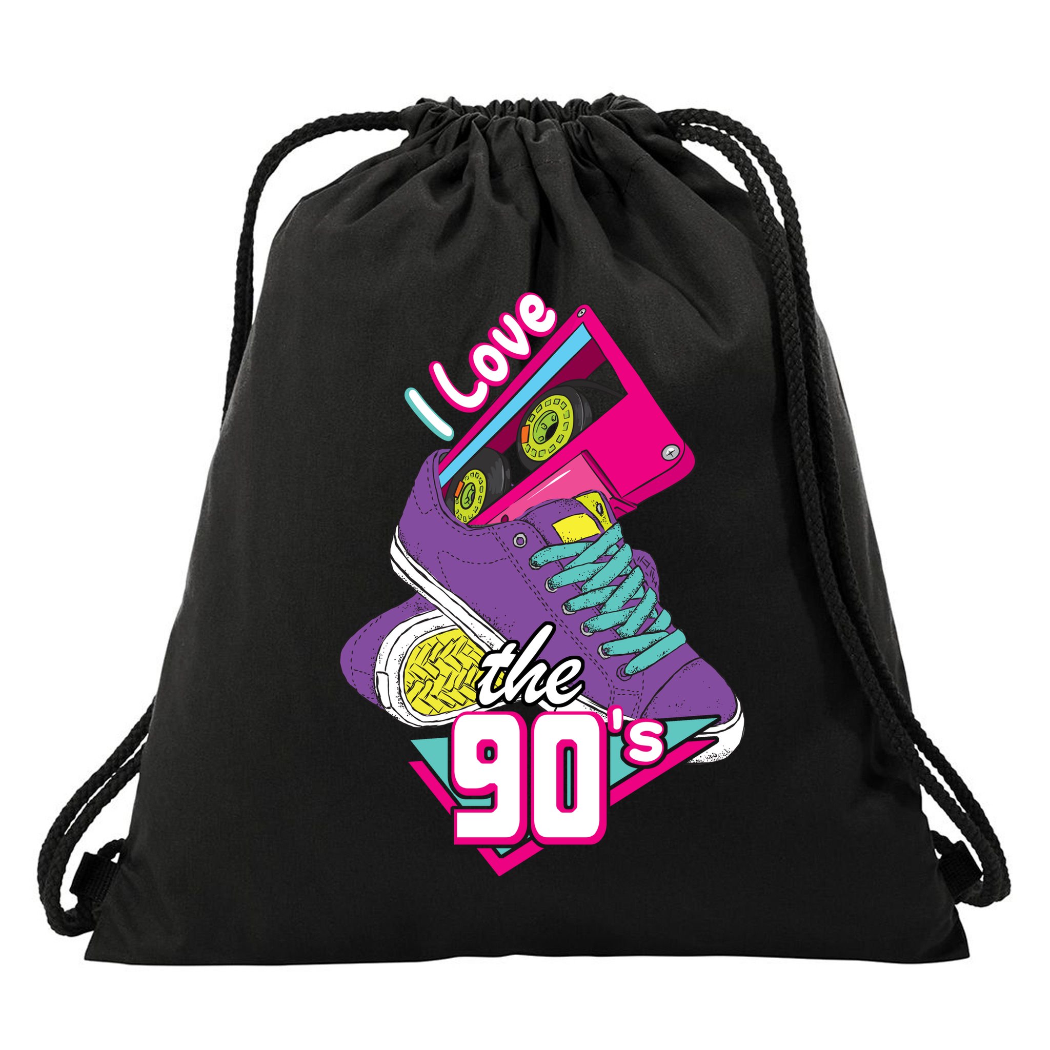 I love the 90s Drawstring Bag