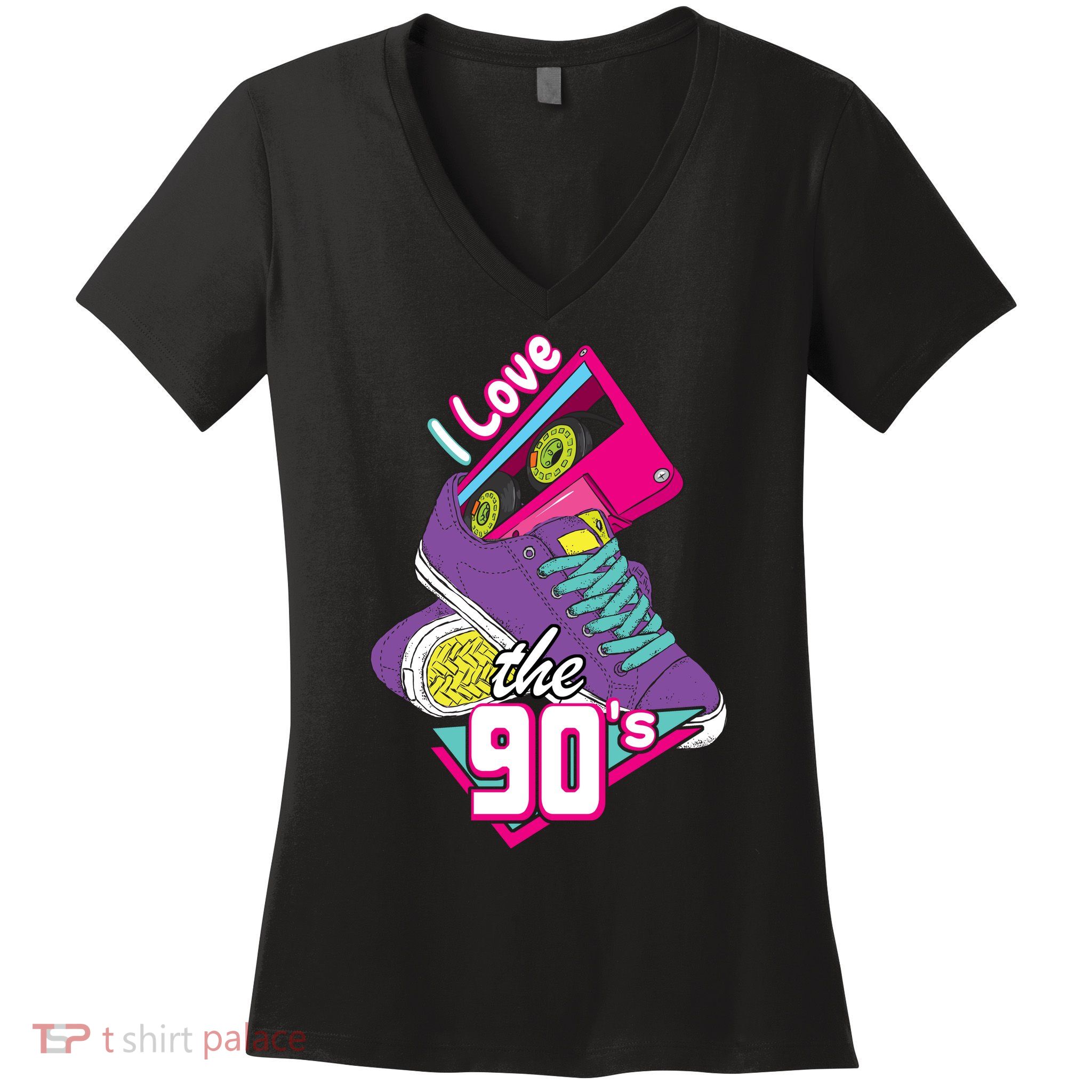 I love the 90s Women's V-Neck T-Shirt