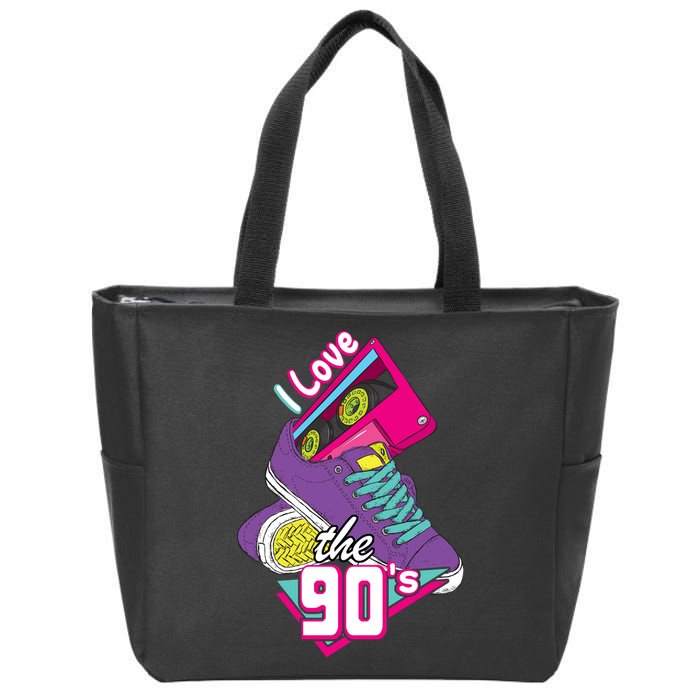 I love the 90s Zip Tote Bag