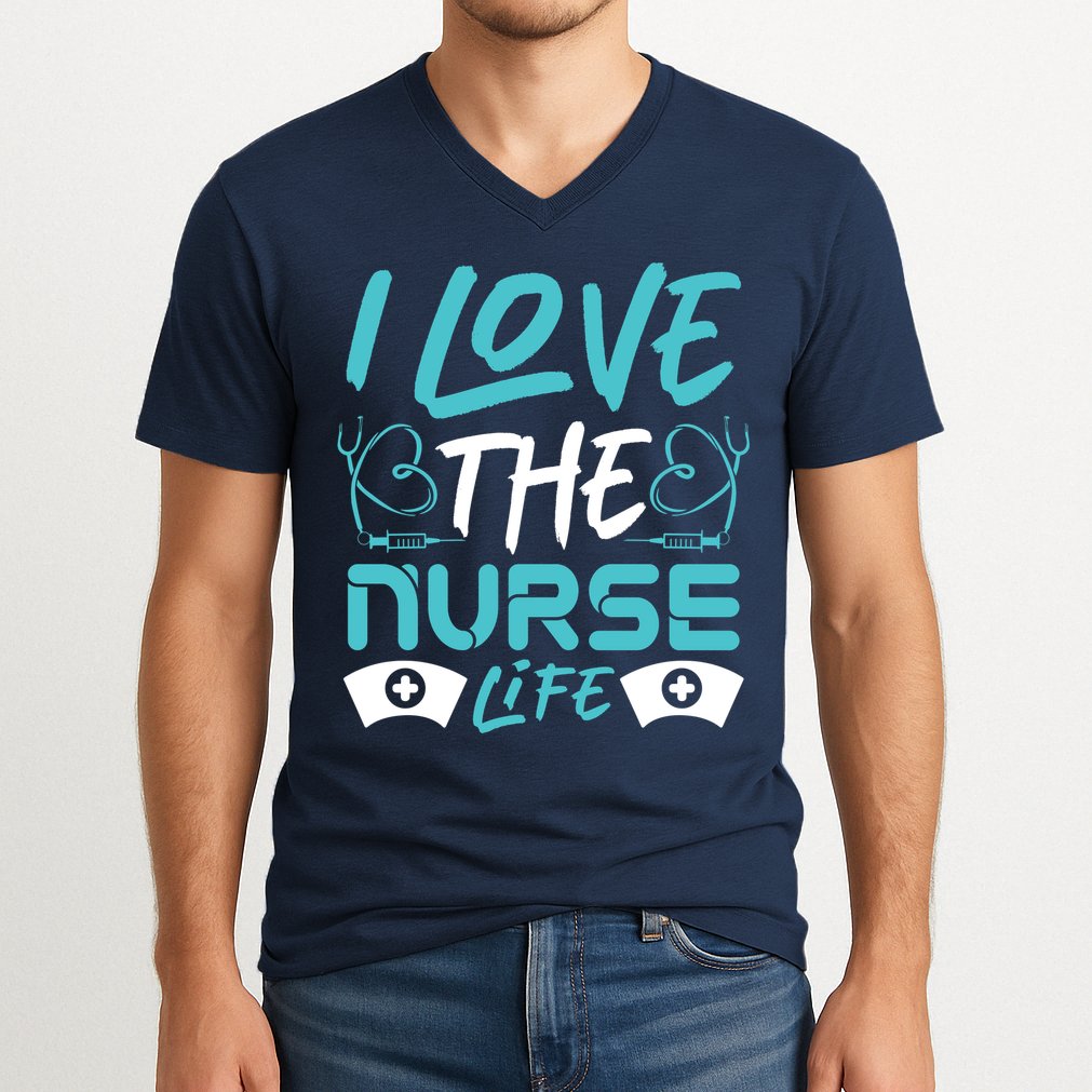 I love The Nurse Life V-Neck T-Shirt