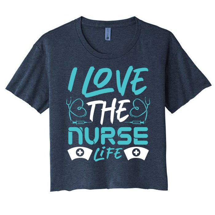 I love The Nurse Life Women's Crop Top Tee