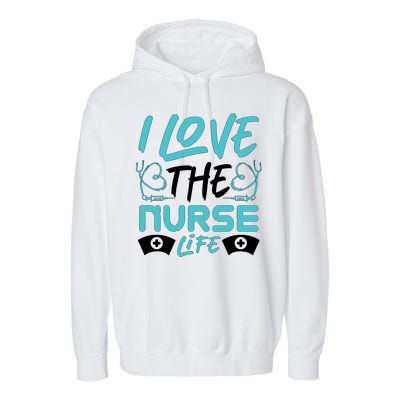 I love The Nurse Life Garment-Dyed Fleece Hoodie